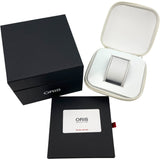 オリス ORIS アクイス デイト 0173377314135 ネイビー SS メンズ 腕時計