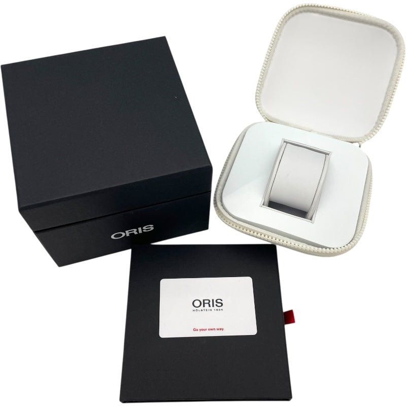 オリス ORIS アクイス デイト 0173377314135 ネイビー SS メンズ 腕時計