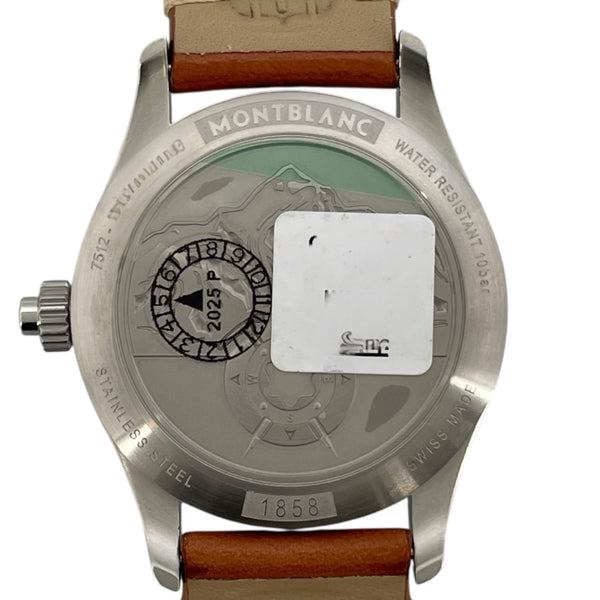 モンブラン MONT BLANC 1858 モノプッシャー MB125581 ブラック SS 自動巻き メンズ 腕時計