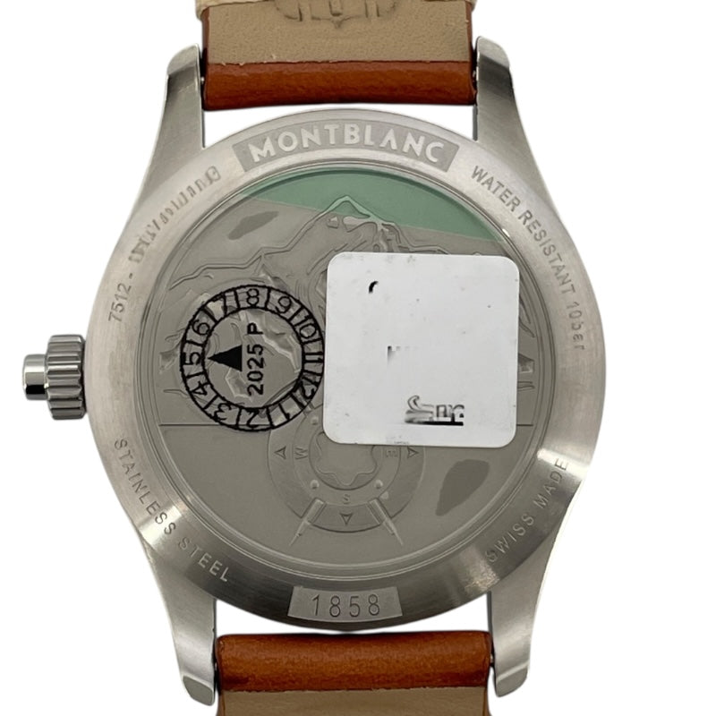 モンブラン MONT BLANC 1858 モノプッシャー MB125581 ブラック SS 自動巻き メンズ 腕時計