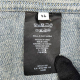 バレンシアガ BALENCIAGA キャンペーンロゴデニムジャケット 487342 ブルー 綿 メンズ デニムジャケット