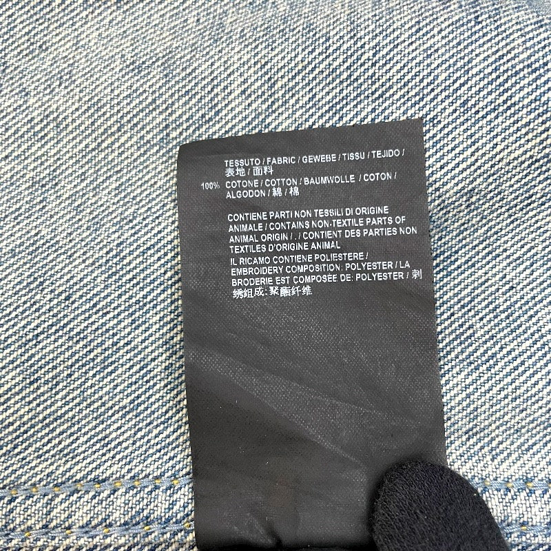 バレンシアガ BALENCIAGA キャンペーンロゴデニムジャケット 487342 ブルー 綿 メンズ デニムジャケット