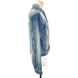 バレンシアガ BALENCIAGA キャンペーンロゴデニムジャケット 487342 ブルー 綿 メンズ デニムジャケット