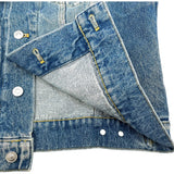 バレンシアガ BALENCIAGA キャンペーンロゴデニムジャケット 487342 ブルー 綿 メンズ デニムジャケット