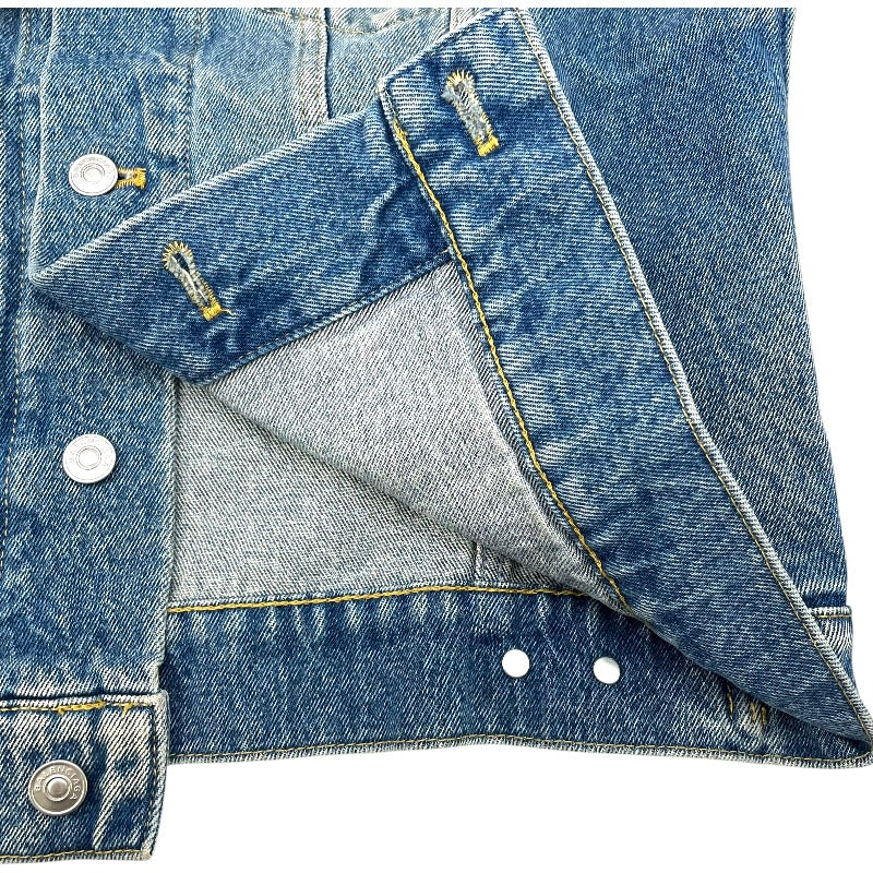 バレンシアガ BALENCIAGA キャンペーンロゴデニムジャケット 487342 ブルー 綿 メンズ デニムジャケット