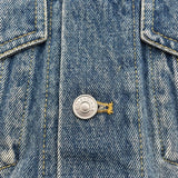 バレンシアガ BALENCIAGA キャンペーンロゴデニムジャケット 487342 ブルー 綿 メンズ デニムジャケット