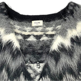 セリーヌ CELINE アルパカウールカーディガン RX017507Z ブラック アルパカ メンズ カーディガン