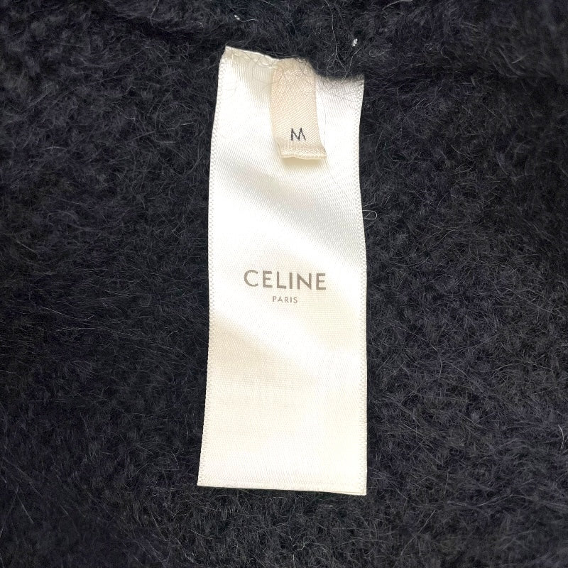 セリーヌ CELINE アルパカウールカーディガン RX017507Z ブラック アルパカ メンズ カーディガン