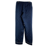 ルイ・ヴィトン LOUIS VUITTON X SUPREME モノグラム総柄シルク混パンツ HDP90W ネイビー レーヨン メンズ パンツ