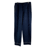 ルイ・ヴィトン LOUIS VUITTON X SUPREME モノグラム総柄シルク混パンツ HDP90W ネイビー レーヨン メンズ パンツ