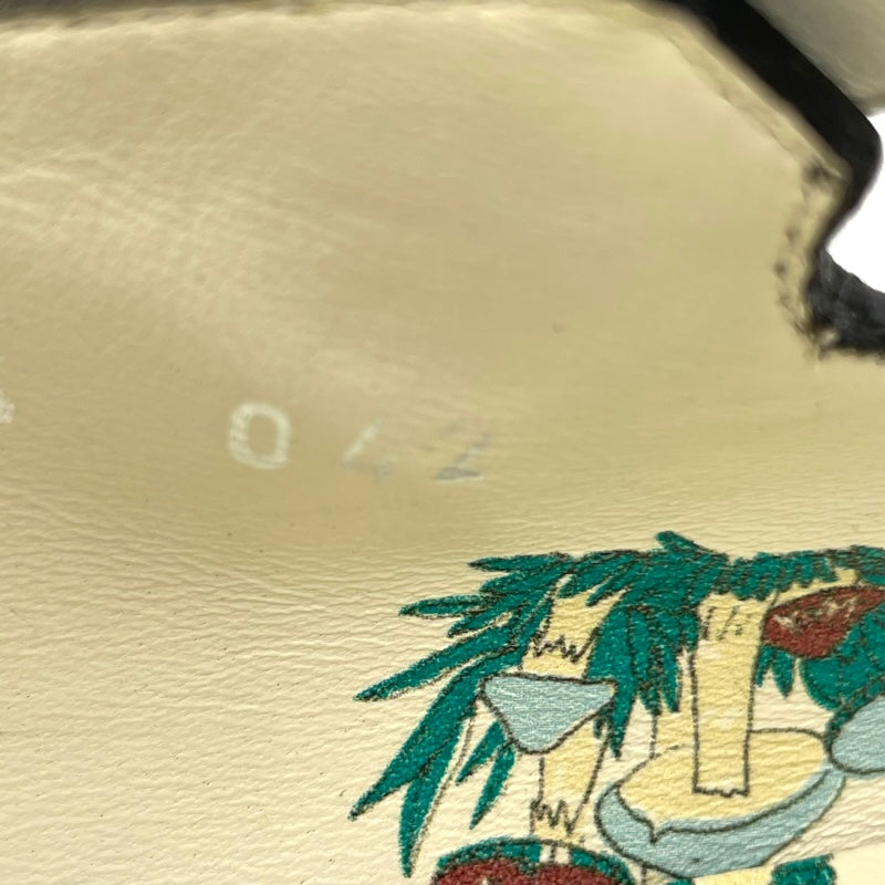 グッチ GUCCI メリージェーンローファー 634154 ブラック レザー レディース ローファー
