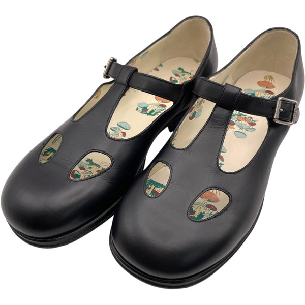 グッチ GUCCI メリージェーンローファー 634154 ブラック レザー レディース ローファー