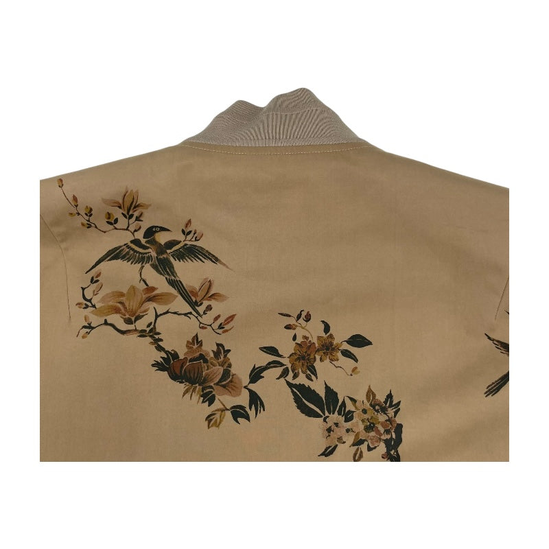 クリスチャン・ディオール Christian Dior フローラルプリントオーバーサイズブルゾン 257C36A3961 ベージュ ポリエステル/コットン レディース ブルゾン