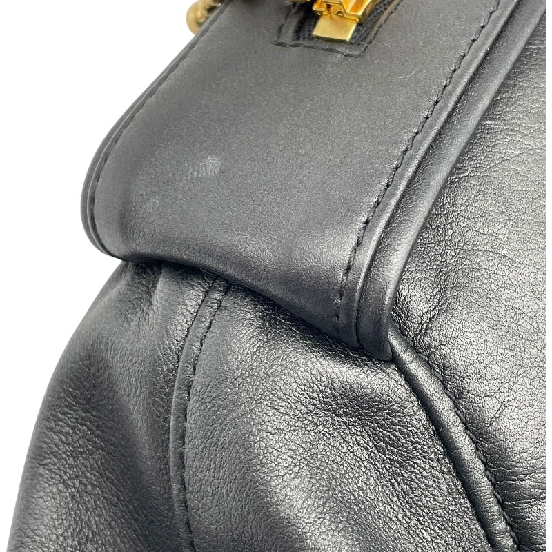 ルイ・ヴィトン LOUIS VUITTON ジップ装飾ショートレザージャケット FILJ79 ブラック レザー レディース その他アウター