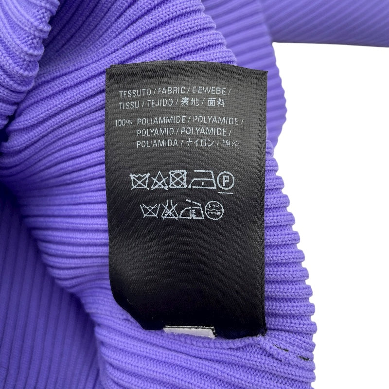 バレンシアガ BALENCIAGA ロゴプリント リブニットセーター パープル ナイロン レディース セーター