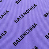 バレンシアガ BALENCIAGA ロゴプリント リブニットセーター パープル ナイロン レディース セーター