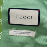 グッチ GUCCI GGジャガードテーラードジャケット 771954 グリーン ウール レディース テーラードジャケット