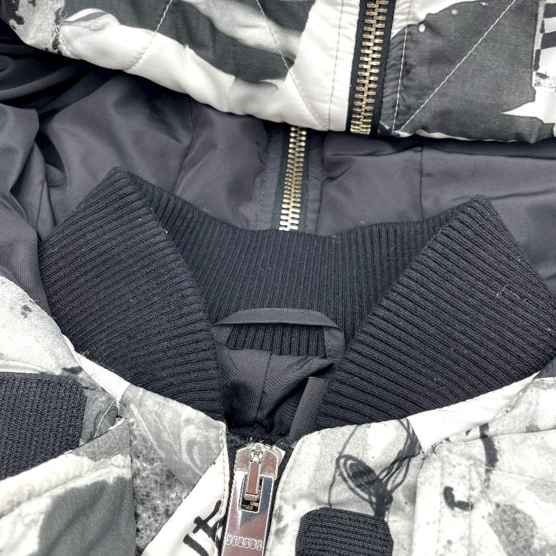 ヴェルサーチ VERSACE 総柄ダウンジャケット BD50381 ホワイト ナイロン レディース ダウンジャケット