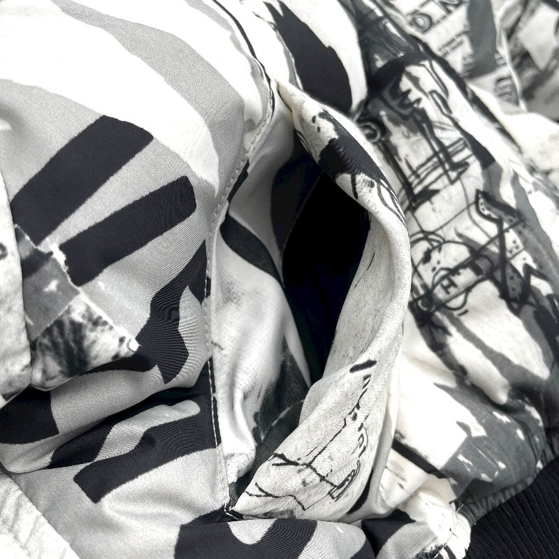 ヴェルサーチ VERSACE 総柄ダウンジャケット BD50381 ホワイト ナイロン レディース ダウンジャケット