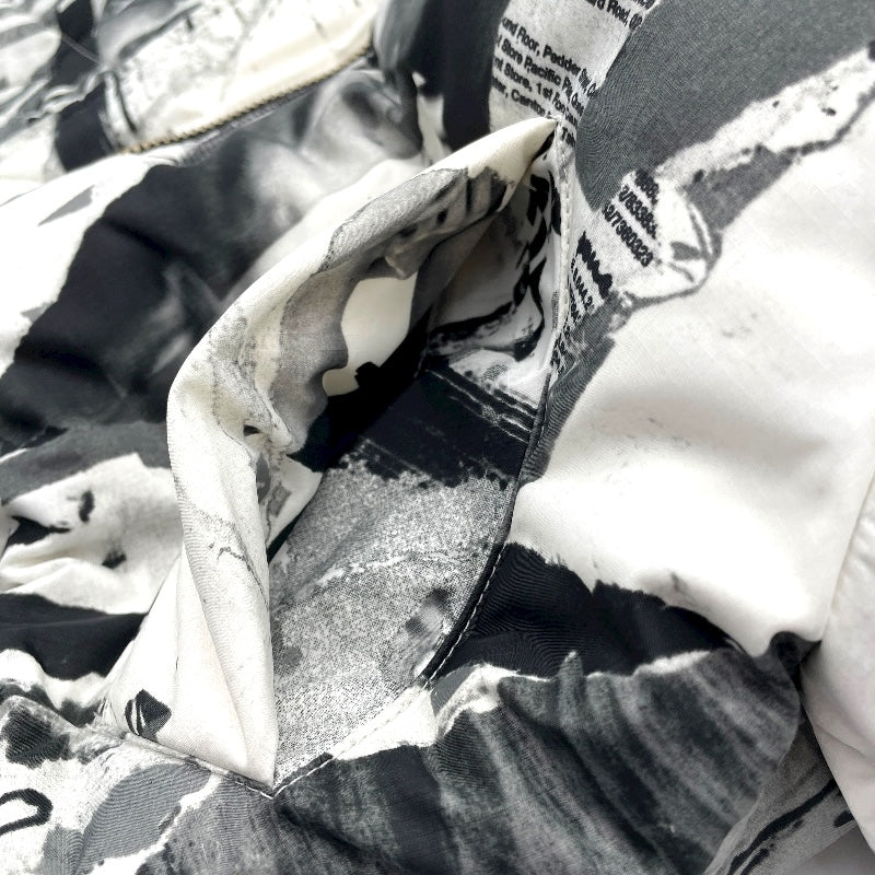 ヴェルサーチ VERSACE 総柄ダウンジャケット BD50381 ホワイト ナイロン レディース ダウンジャケット