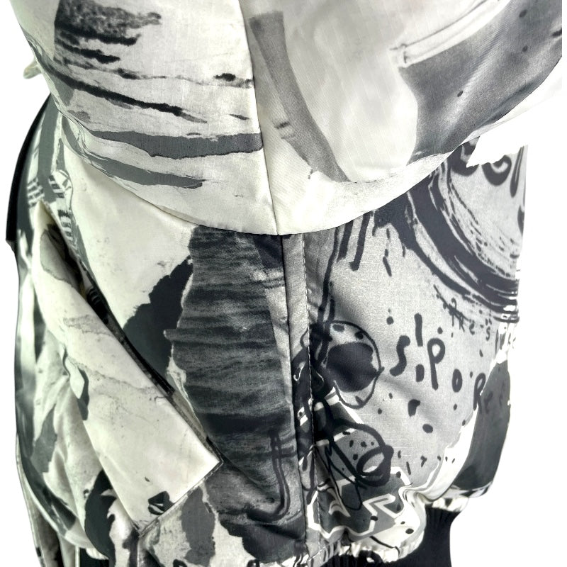 ヴェルサーチ VERSACE 総柄ダウンジャケット BD50381 ホワイト ナイロン レディース ダウンジャケット