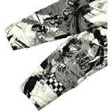 ヴェルサーチ VERSACE 総柄ダウンジャケット BD50381 ホワイト ナイロン レディース ダウンジャケット