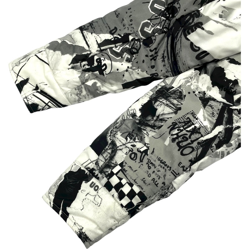 ヴェルサーチ VERSACE 総柄ダウンジャケット BD50381 ホワイト ナイロン レディース ダウンジャケット