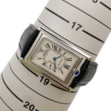 カルティエ Cartier タンクバスキュラメントLM W1016055 ホワイト ステンレススチール SS メンズ 腕時計