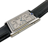 カルティエ Cartier タンクバスキュラメントLM W1016055 ホワイト ステンレススチール SS メンズ 腕時計