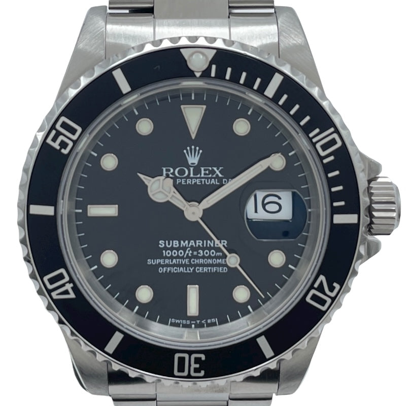 ロレックス ROLEX サブマリーナ 16610 ブラック SS メンズ 腕時計