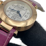 カルティエ Cartier ミスパシャ 30mm WJ124028 シルバー K18PG/革ベルト クオーツ レディース 腕時計