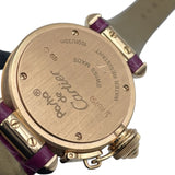 カルティエ Cartier ミスパシャ 30mm WJ124028 シルバー K18PG/革ベルト クオーツ レディース 腕時計