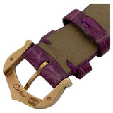 カルティエ Cartier ミスパシャ 30mm WJ124028 シルバー K18PG/革ベルト クオーツ レディース 腕時計