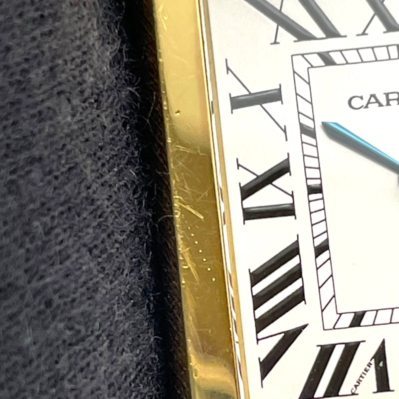 カルティエ Cartier タンクソロ LM W1018855 シルバー YG/SS クオーツ メンズ 腕時計