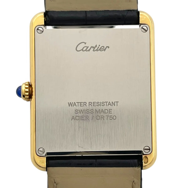 カルティエ Cartier タンクソロ LM W1018855 シルバー YG/SS クオーツ メンズ 腕時計