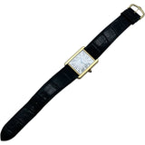 カルティエ Cartier タンクソロ LM W1018855 シルバー YG/SS クオーツ メンズ 腕時計