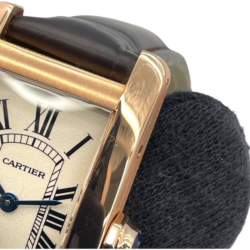 カルティエ Cartier タンク アメリカン SM W2607456 アイボリー K18PG クオーツ ユニセックス 腕時計