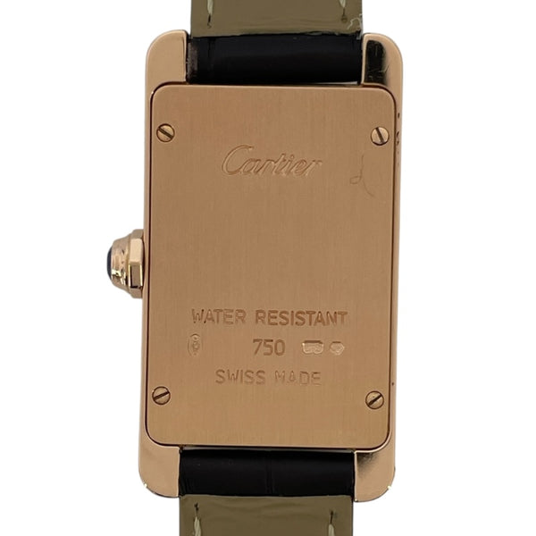 カルティエ Cartier タンク アメリカン SM W2607456 アイボリー K18PG クオーツ ユニセックス 腕時計