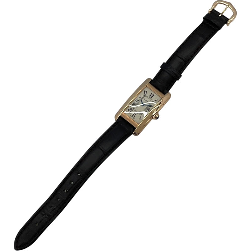カルティエ Cartier タンク アメリカン SM W2607456 アイボリー K18PG クオーツ ユニセックス 腕時計