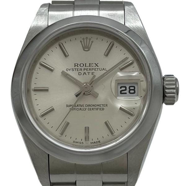 ロレックス ROLEX オイスターパーペーチュアルデイト 79160 ホワイト SS 自動巻き レディース 腕時計