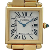 カルティエ Cartier タンク オビュ LM W15122N7 シルバー K18YG クオーツ レディース 腕時計