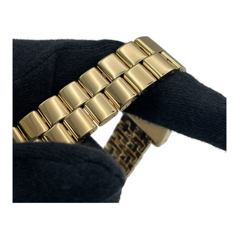 カルティエ Cartier タンク オビュ LM W15122N7 シルバー K18YG クオーツ レディース 腕時計