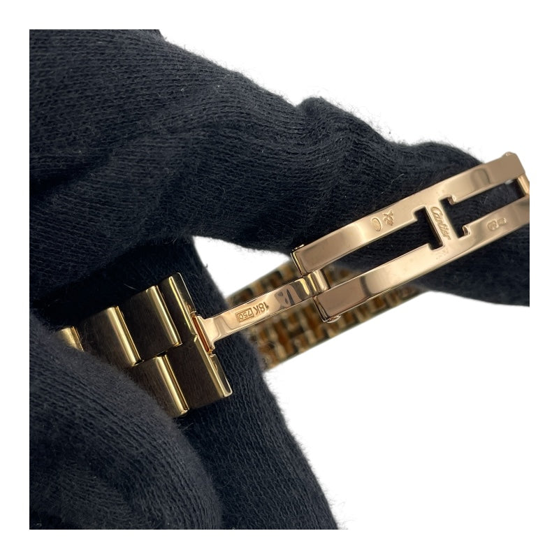 カルティエ Cartier タンク オビュ LM W15122N7 シルバー K18YG クオーツ レディース 腕時計