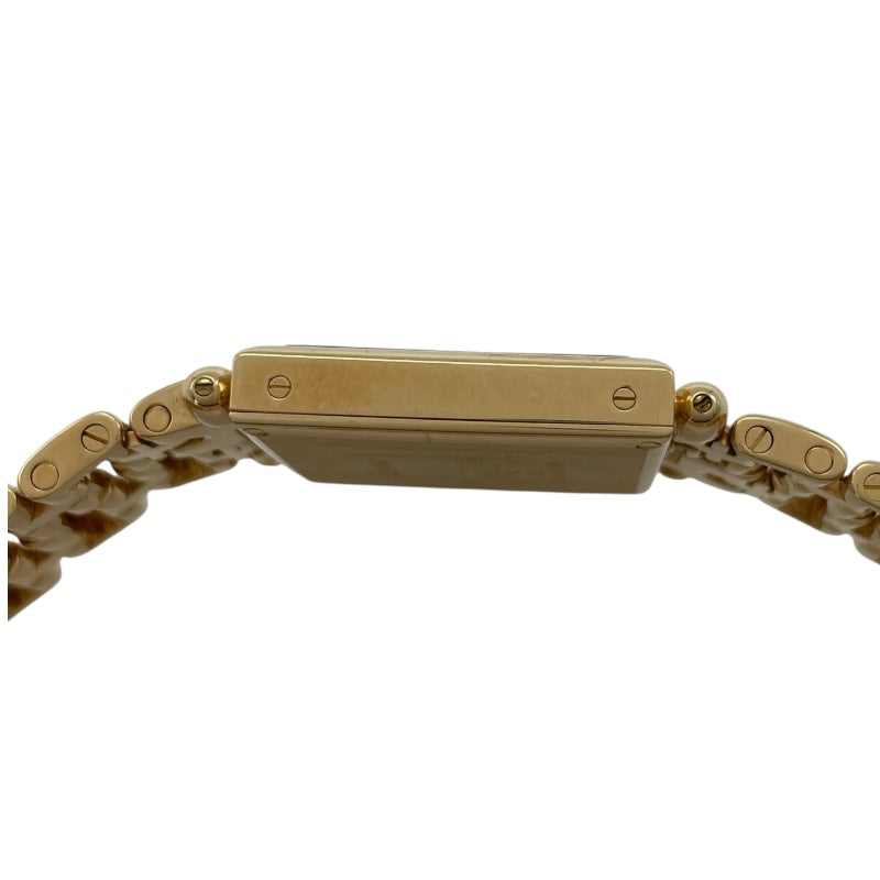 カルティエ Cartier タンク オビュ LM W15122N7 シルバー K18YG クオーツ レディース 腕時計