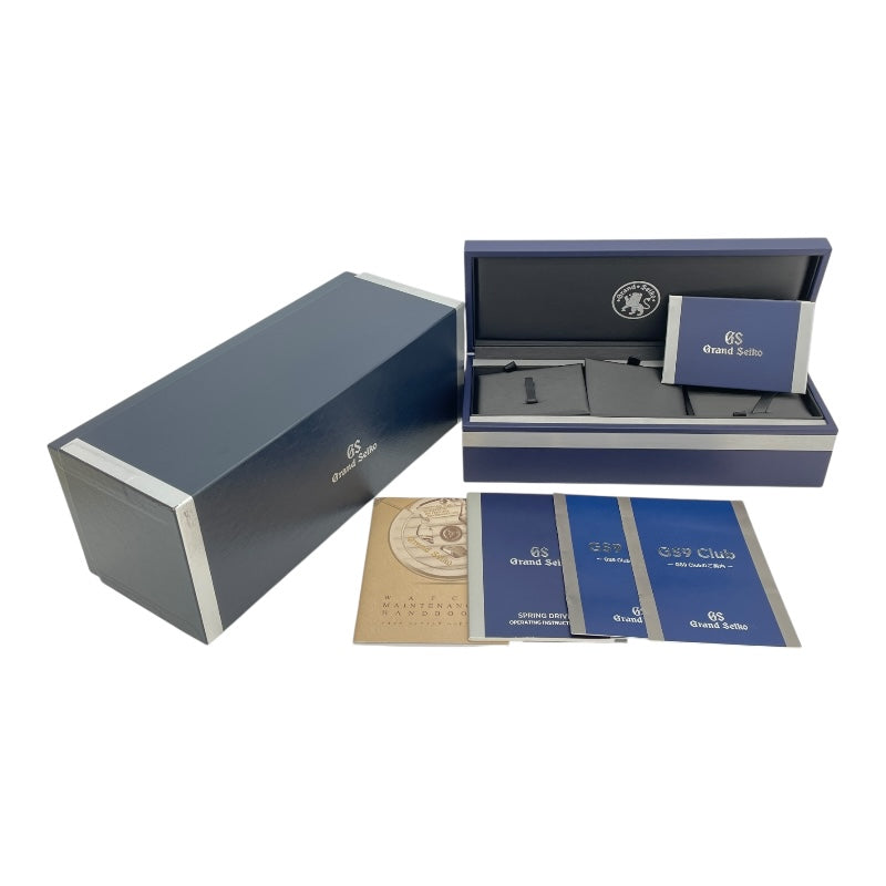 グランドセイコー Grand Seiko スポーツコレクション スプリングドライブ クロノグラフ GMT SBGC219 ブルー チタン/セラミック 自動巻き メンズ 腕時計