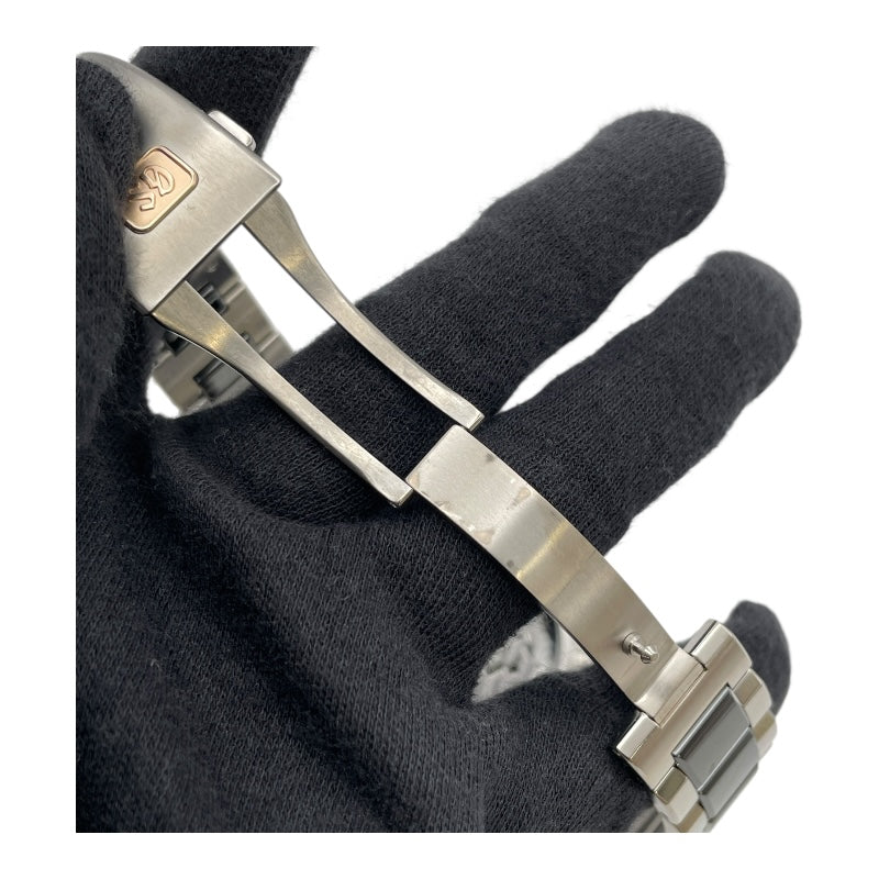 グランドセイコー Grand Seiko スポーツコレクション スプリングドライブ クロノグラフ GMT SBGC219 ブルー チタン/セラミック 自動巻き メンズ 腕時計