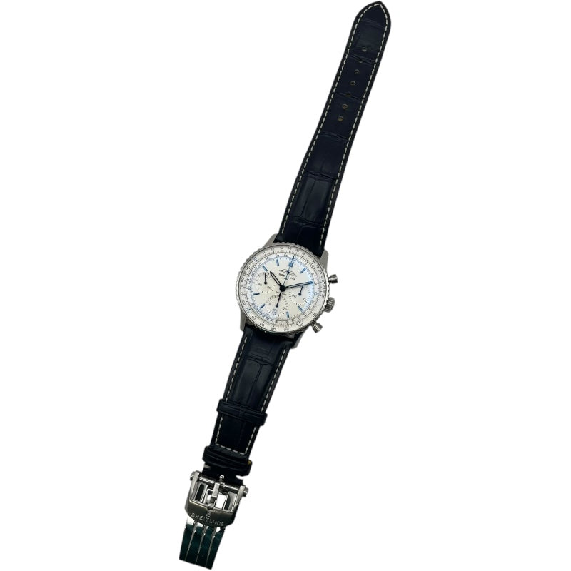 ブライトリング BREITLING ナビタイマーB01 クロノグラフ 41 AB0139 シルバー SS/革ベルト 自動巻き メンズ 腕時計