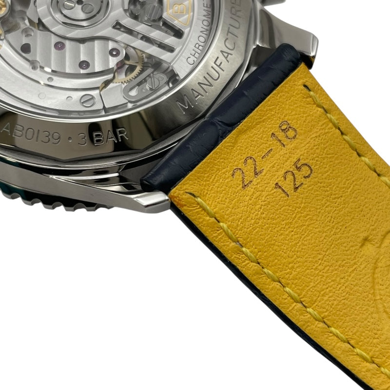 ブライトリング BREITLING ナビタイマーB01 クロノグラフ 41 AB0139 シルバー SS/革ベルト 自動巻き メンズ 腕時計