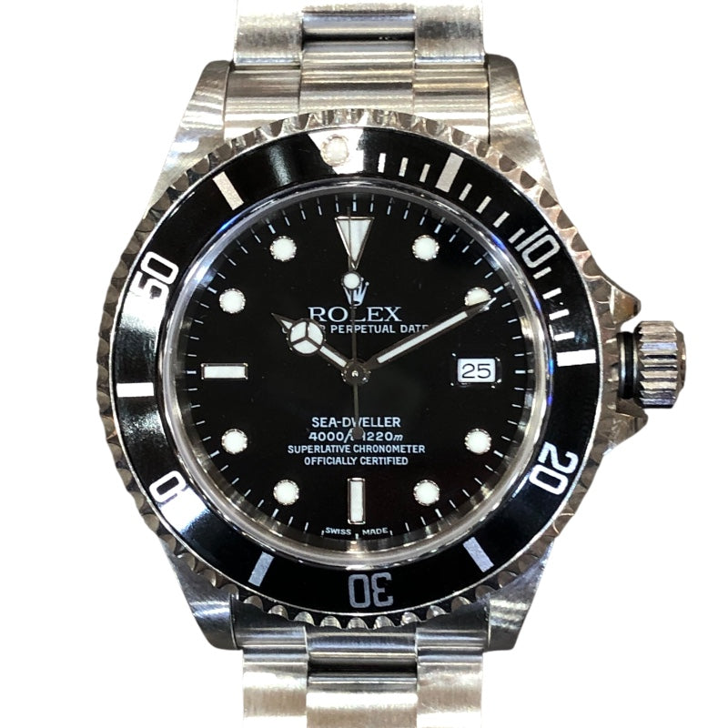 ロレックス ROLEX シードゥエラー 16600 ブラック ステンレススチール SS メンズ 腕時計