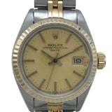 ロレックス ROLEX オイスターパーペチュアル デイト 6917 ゴールド K18YG/SS 自動巻き レディース 腕時計